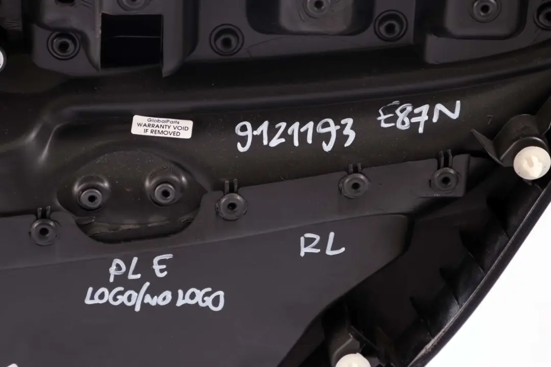 BMW 1 Series E87 LCI Door Card Lining Cloth Rear Left N/S Network Anthracite - SKU 9121193 - Part number 9121193