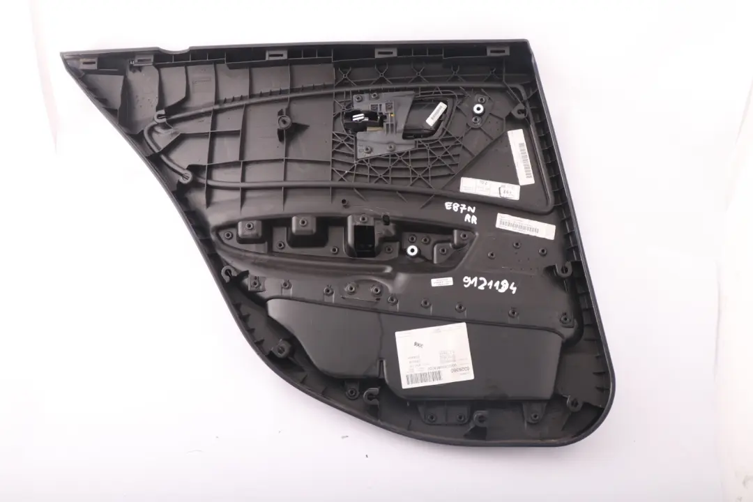 BMW 1 er E87N LCi Türverkleidung Stoff hinten rechts ANTHRAZIT - SKU 9121194 - Teilenummer 51419121194