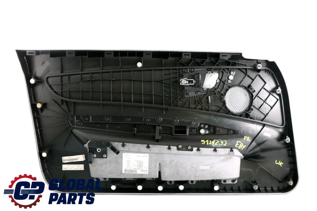 Door Lining Card Cloth Front Right O/S Elektra Alaskagrau Grey to BMW 1 Series E81 with Part number 9121232 BMW 1 Series E81 Door Lining Card Cloth Front Right O/S Elektra Alaskagrau Grey - SKU 9121232 - Part number 9121232