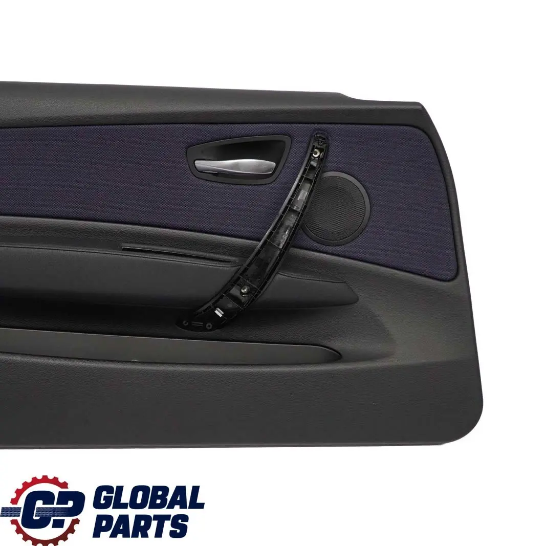 Puerta Revestimiento Tarjeta Tela Delantero Izquierdo Red Monaco Azul para BMW E81 con número de pieza 9121235 BMW E81 Puerta Revestimiento Tarjeta Tela Delantero Izquierdo Red Monaco Azul - SKU 9121235 - Número de pieza 9121235