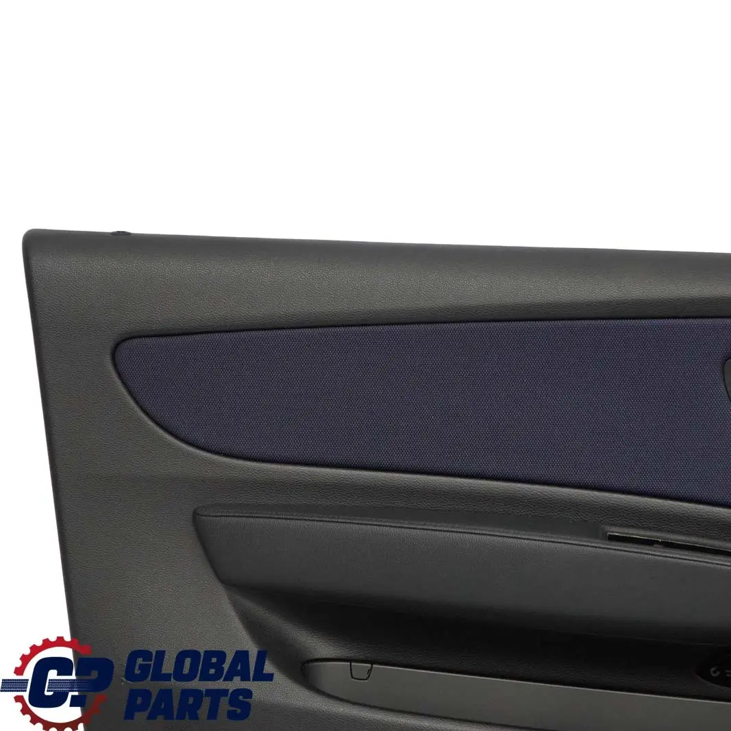 BMW E81 Puerta Revestimiento Tarjeta Tela Delantero Izquierdo Red Monaco Azul - SKU 9121235 - Número de pieza 9121235