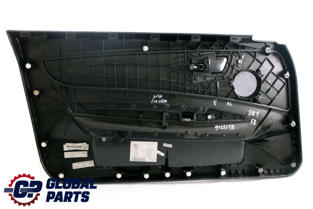 Door Card Trim Panel Front Right O/S Cloth Network Cranberry Red BMW 1 E81 E82 - SKU 9121238 - Part number 9121238