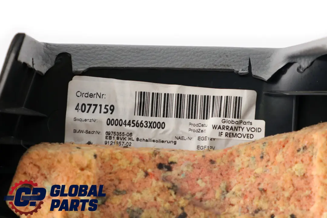 Lateral Trim Panel Rear Left N/S Cloth Elektra Grey to BMW 1 Series E81 1 with Part number 9121317 BMW 1 Series E81 1 Lateral Trim Panel Rear Left N/S Cloth Elektra Grey - SKU 9121317-1 - Part number 9121317