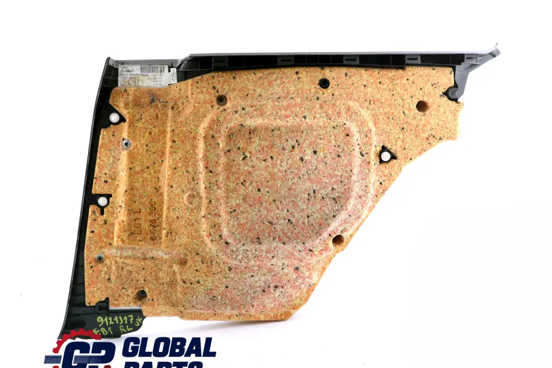 Lateral Trim Panel Rear Left N/S Cloth Elektra Alaskagrau Grey to BMW 1 Series E81 with Part number 9121317 BMW 1 Series E81 Lateral Trim Panel Rear Left N/S Cloth Elektra Alaskagrau Grey - SKU 9121317 - Part number 9121317