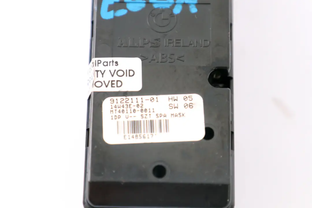 BMW E60 E61 LCI Interruttore controllo alzavetri elettrico guidatore - SKU 9122111 - Numero di parte 9122111