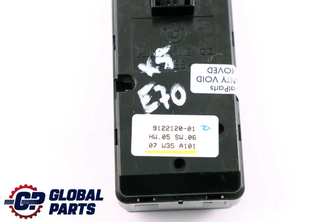 BMW X5 X6 E70 E71 Panel Szyb Przełącznik Lusterek - SKU 9122120 - Numer Części 9122120
