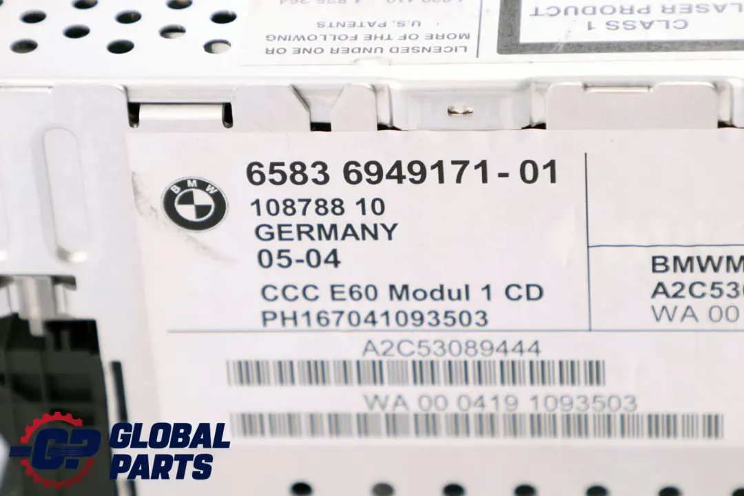 CCC CD Professional Navigation System Controller 6949171 für BMW E60 E61 mit Teilenummer 9123087 BMW E60 E61 CCC CD Professional Navigation System Controller 6949171 - SKU 9123087 - Teilenummer 9123087