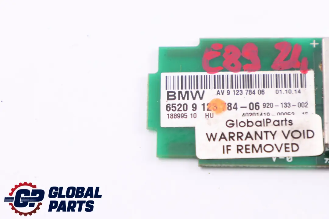 BMW Z4 E89 Antena DAB - SKU 9123784 - Numer Części 9123784
