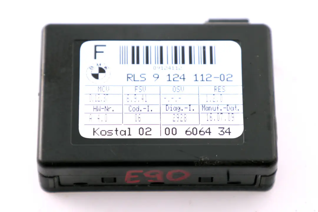 BMW E87 E90 R56 Czujnik Sensor Deszczu - SKU 9124112 - Numer Części 9124112