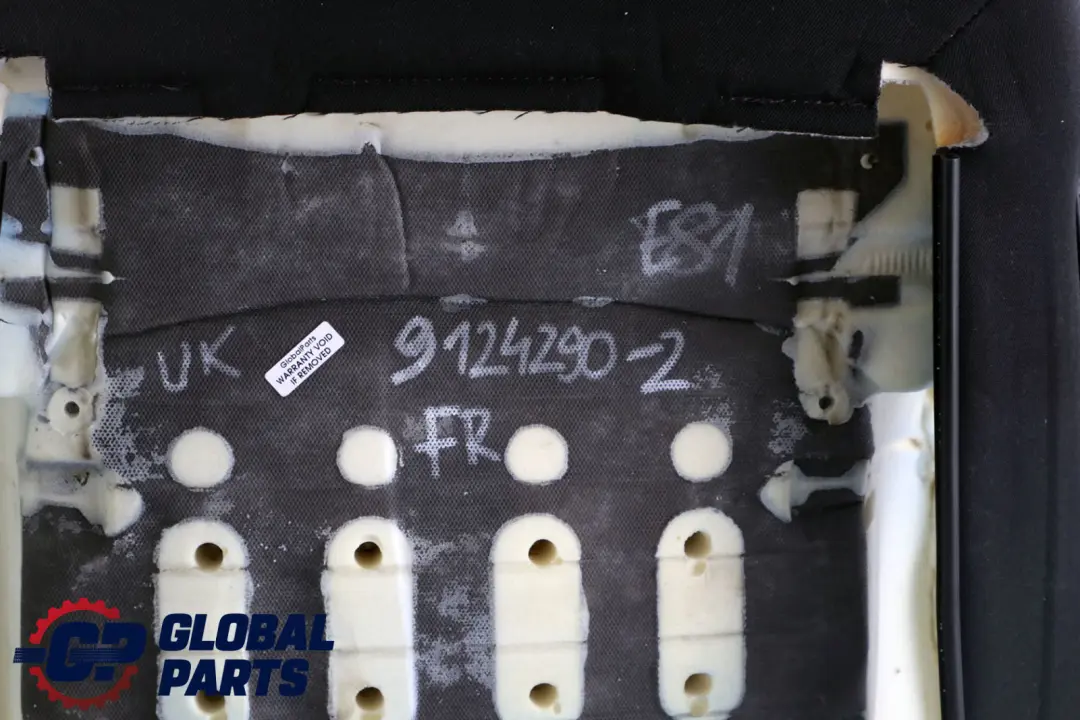 BMW 1 Reihe E81 E82 Vordersitz Links Lehne Bezug Stoff Network Anthrazit - SKU 9124290-2 - Teilenummer 9124290