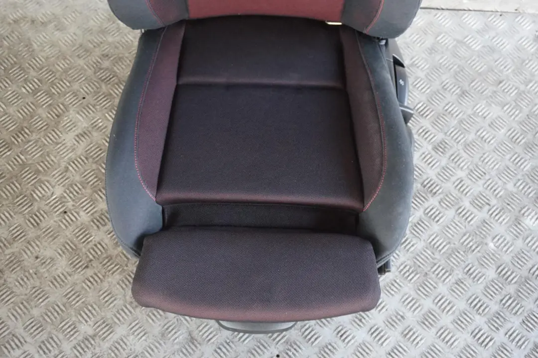 BMW 1 Series E81 M Sport Front Left N/S Seat Cloth Fabric Network Cranberry Red - SKU 9124293 - Part number 9124293