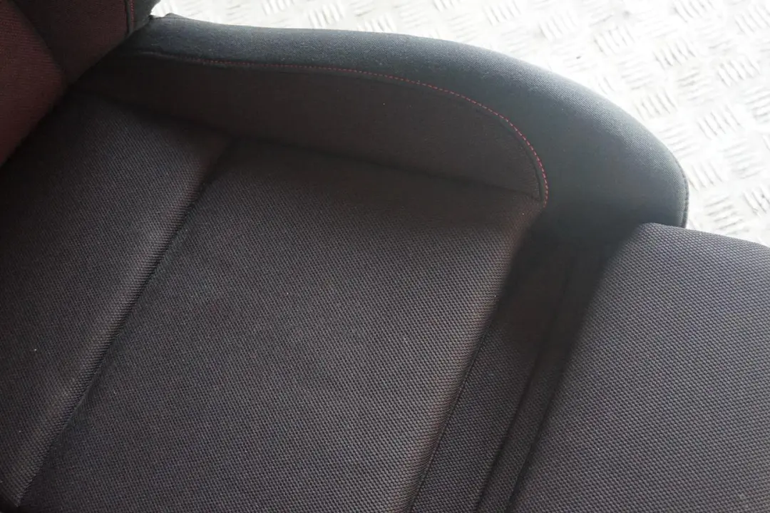 BMW E81 M Sport Front Right O/S Seat Cloth Fabric Network Cranberry Red - SKU 9124294 - Part number 9124294