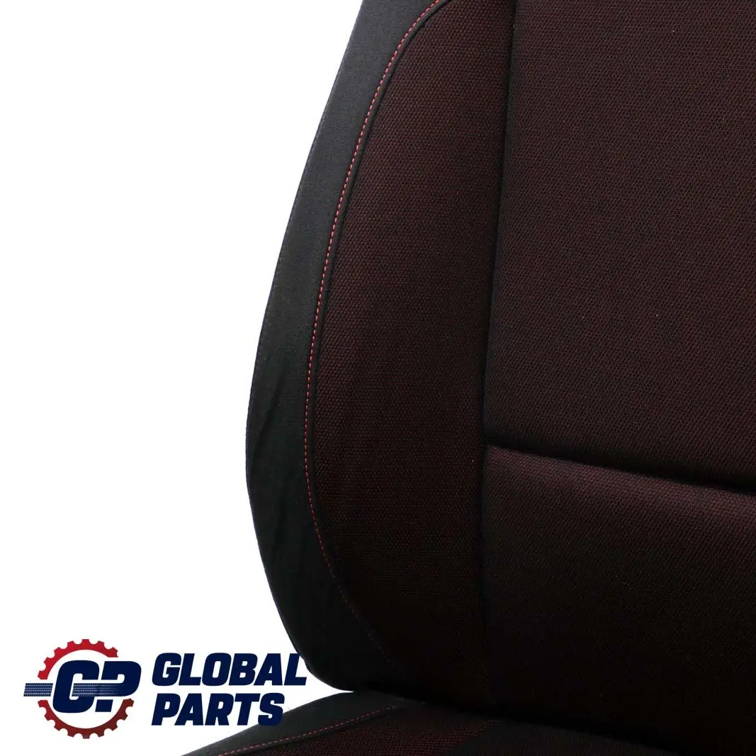 BMW 1 Series E81 Front Right O/S Seat Cloth Fabric Network Cranberry Red - SKU 9124568 - Part number 9124568