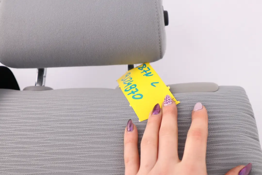 Cloth Interior Left N/S Rear Backrest Seat Elektra Grey to BMW 1 Series E81 E87 LCI with Part number 9124970 BMW 1 Series E81 E87 LCI Cloth Interior Left N/S Rear Backrest Seat Elektra Grey - SKU 9124970 - Part number 9124970