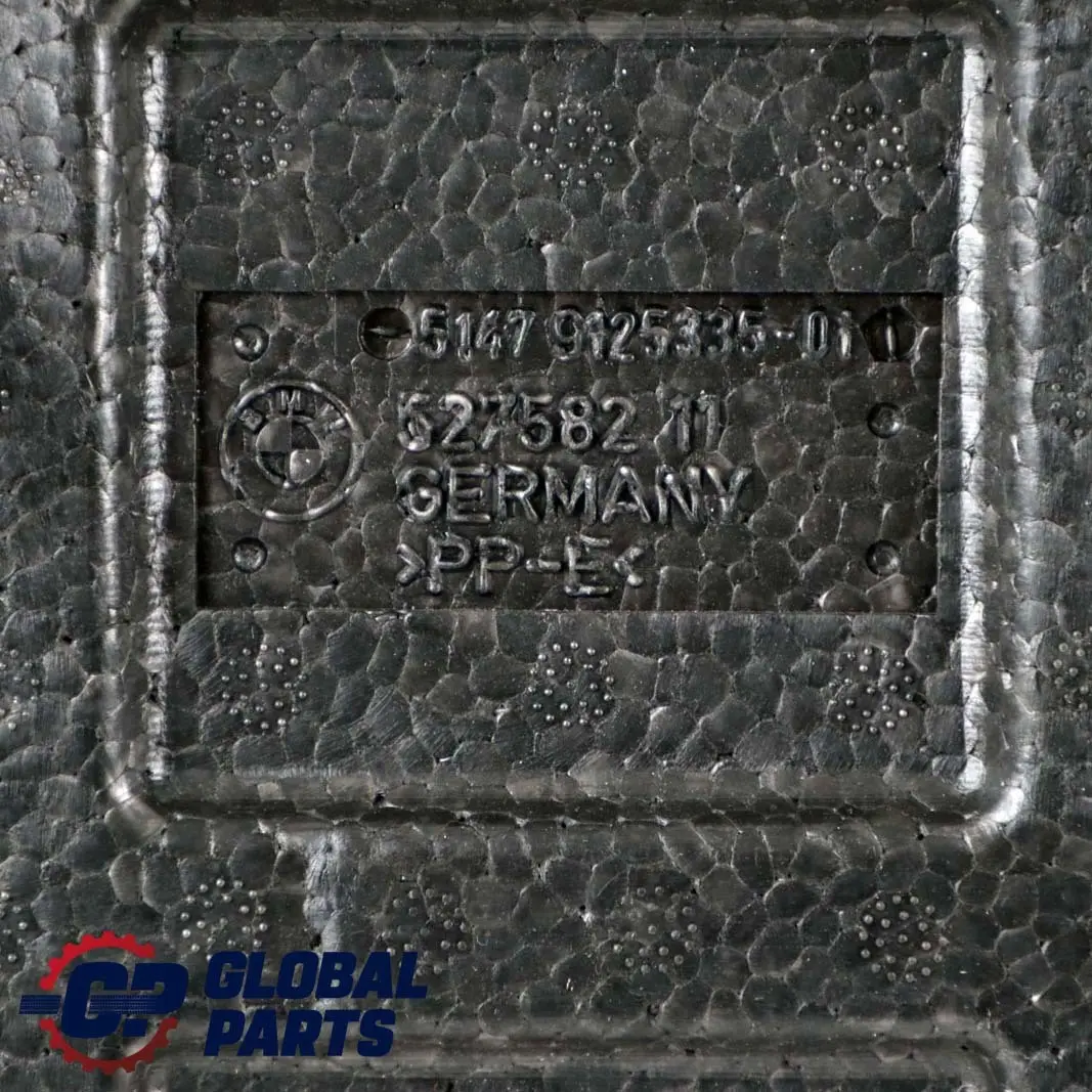 Inserto in schiuma polistirolo per vano anteriore sinistro per BMW E81 E87 E90 E91 con numero di parte 9125335 BMW E81 E87 E90 E91 Inserto in schiuma polistirolo per vano anteriore sinistro - SKU 9125335 - Numero di parte 9125335