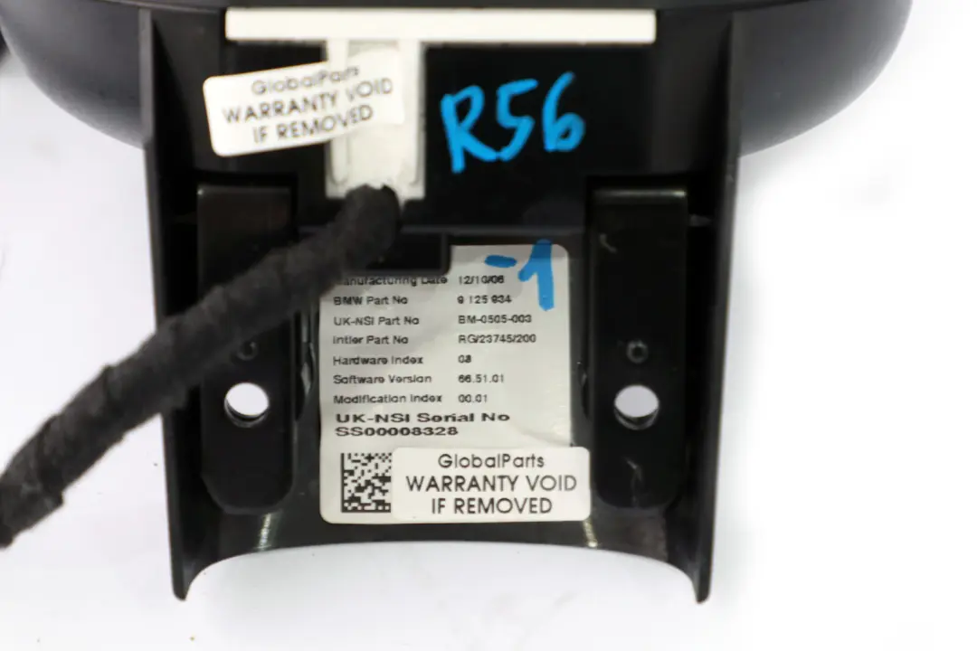 Mini One R56 R57 R59 R60 Contagiri Piantone Sterzo Brillante Argento - SKU 9125934-1 - Numero di parte 9125934