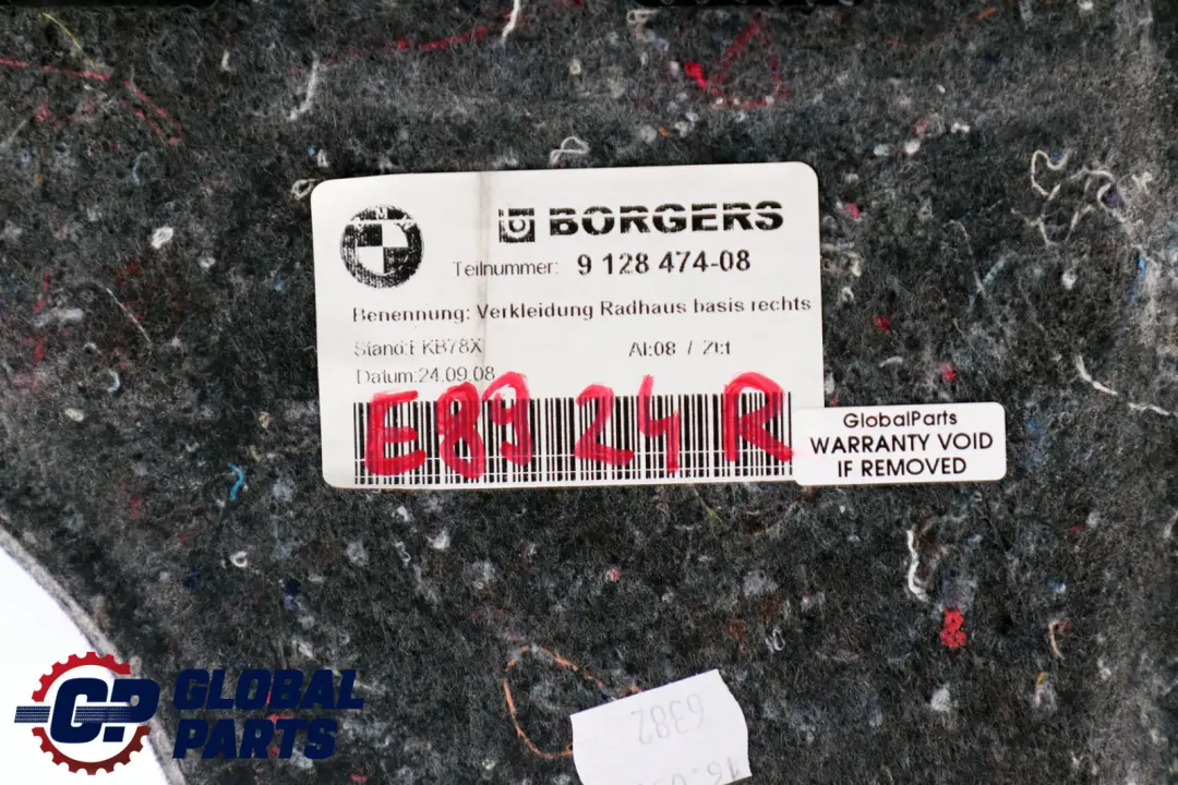 Couvercle de Panneau de Coffre Droit pour BMW Z4 E89 à propos du numéro de pièce 9128474 BMW Z4 E89 Couvercle de Panneau de Coffre Droit - SKU 9128474 - Numéro de pièce 9128474