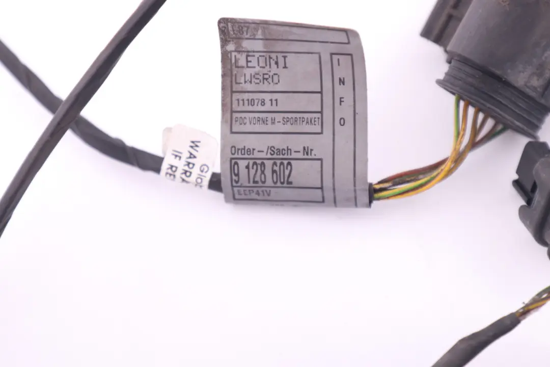 Cables Wiring BMW E81 E87 LCI Front Bumper PDC Loom Set to with Part number 9236518 Cables Wiring BMW E81 E87 LCI Front Bumper PDC Loom Set - SKU 9128602 - Part number 9236518