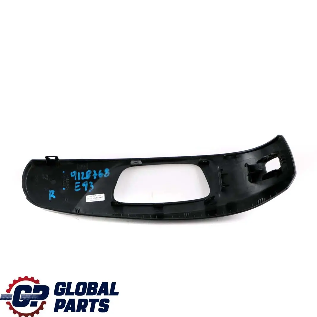 BMW E93 Asiento Delantero Revestimiento Exterior Derecho O/S Negro 9113428 - SKU 9128768 - Número de pieza 9129280