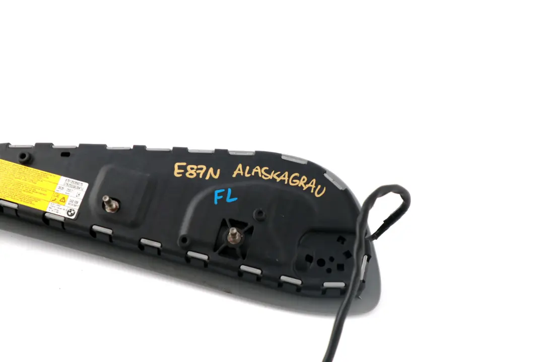Airbag latéral avant gauche Siège Alaska Gris pour BMW E81 E82 E87N à propos du numéro de pièce 9129289 BMW E81 E82 E87N Airbag latéral avant gauche Siège Alaska Gris - SKU 9129289 - Numéro de pièce 9129289