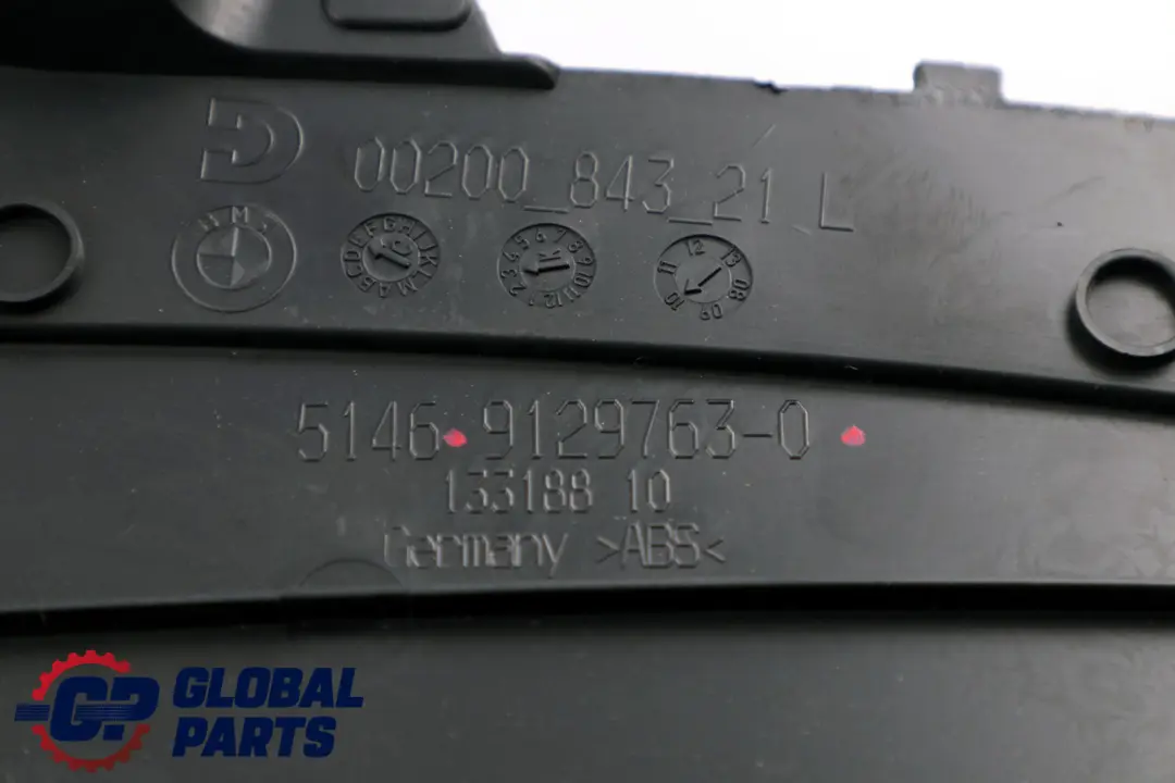 BMW Z4 Serie E89 Seitliche Verkleidungsplatte unten hinten links - SKU 9129763 - Teilenummer 9129763