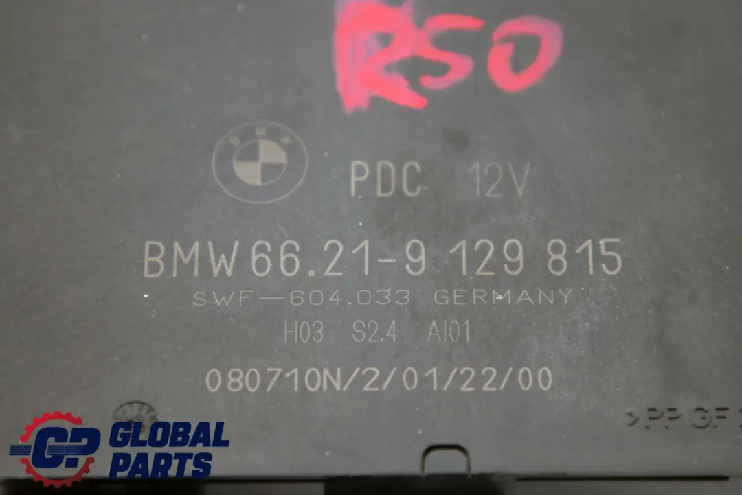 Parking Control Module Unit PDC to BMW 3 Z4 Series E46 E85 Mini R50 R53 with Part number 9129815 BMW 3 Z4 Series E46 E85 Mini R50 R53 Parking Control Module Unit PDC - SKU 9129815 - Part number 9129815