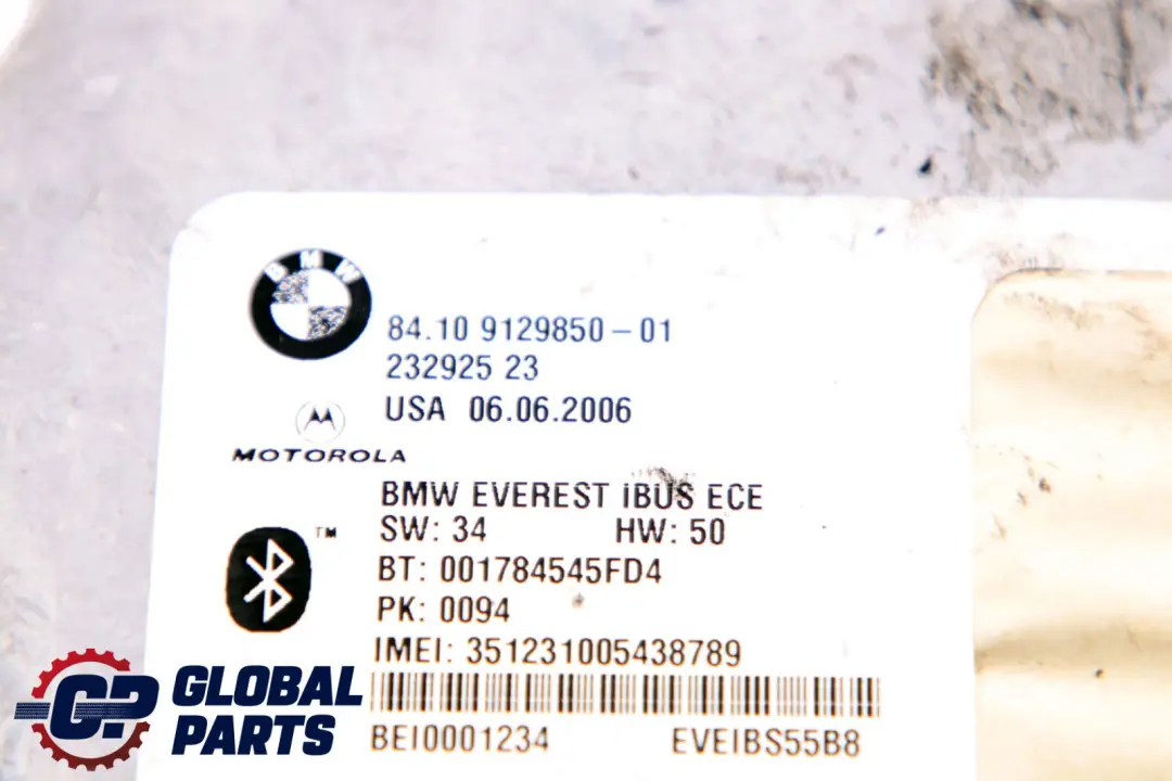 Modulo Unità di Controllo Telematico per BMW X3 X5 E83 E53 con numero di parte 9129850 BMW X3 X5 E83 E53 Modulo Unità di Controllo Telematico - SKU 9129850 - Numero di parte 9129850