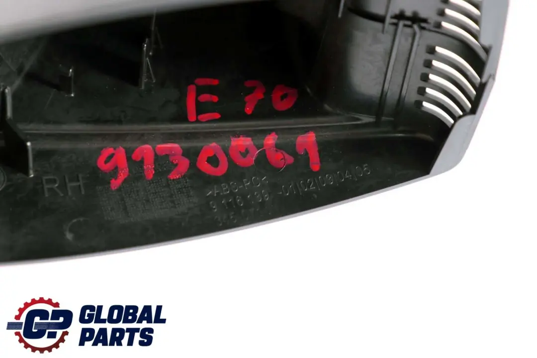 Juego Cubiertas Espejo Interior Placa Base para BMW X5 X6 E70 E71 con número de pieza 9116138 9116139 BMW X5 X6 E70 E71 Juego Cubiertas Espejo Interior Placa Base - SKU 9130061 - Número de pieza 9116138 9116139