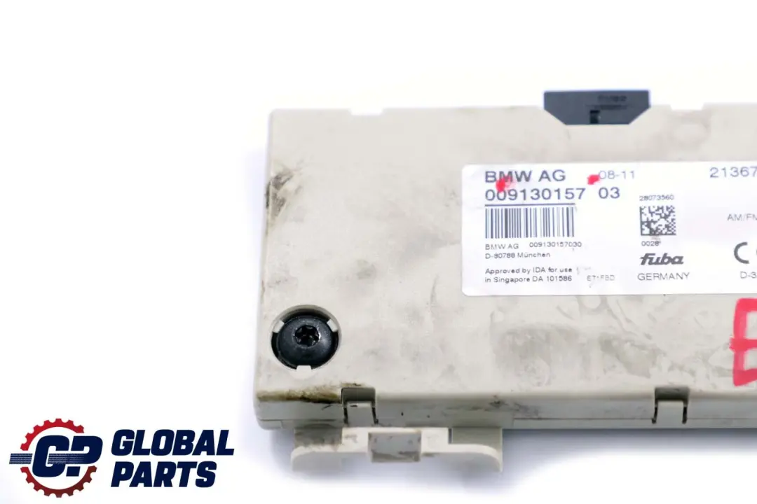 BMW X6 Series E71 Amplificateur d'antenne Diversity Module Audio 868 MHZ - SKU 9130157 - Numéro de pièce 9130157