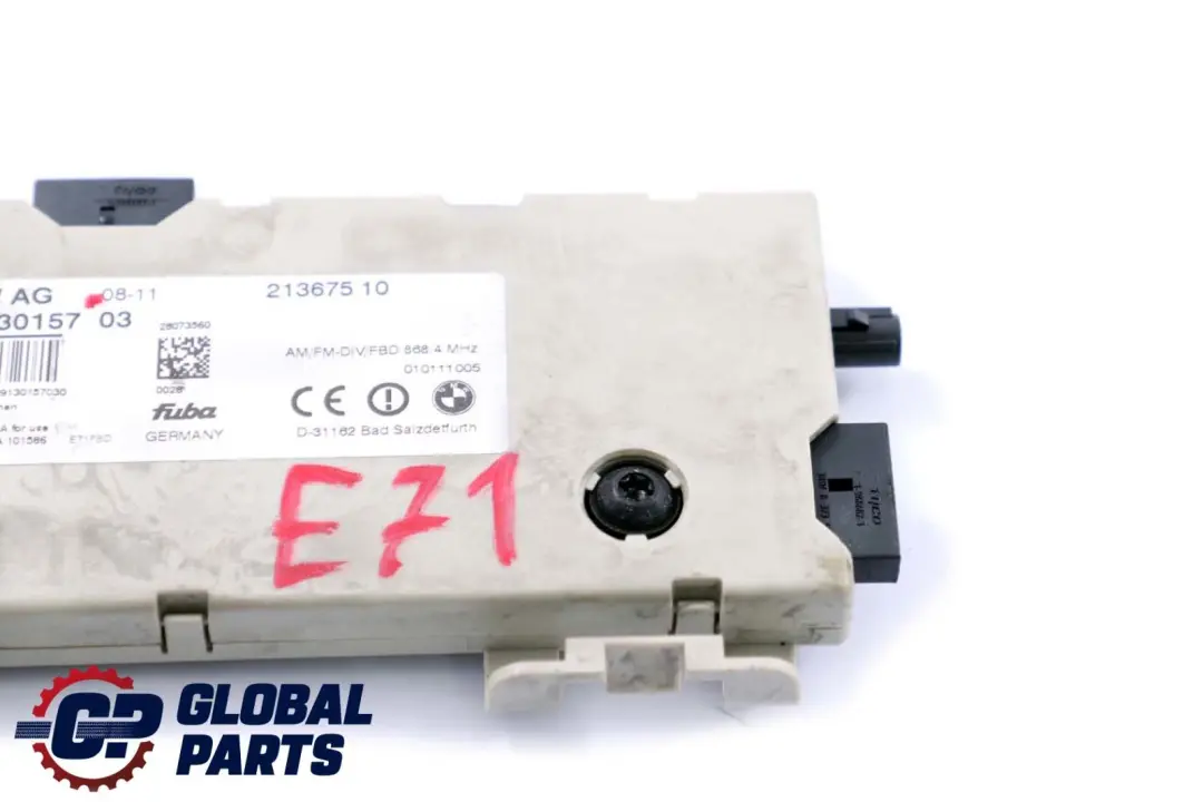 BMW X6 Serie E71 Antena Amplificador Diversity 868 MHZ - SKU 9130157 - Número de pieza 9130157