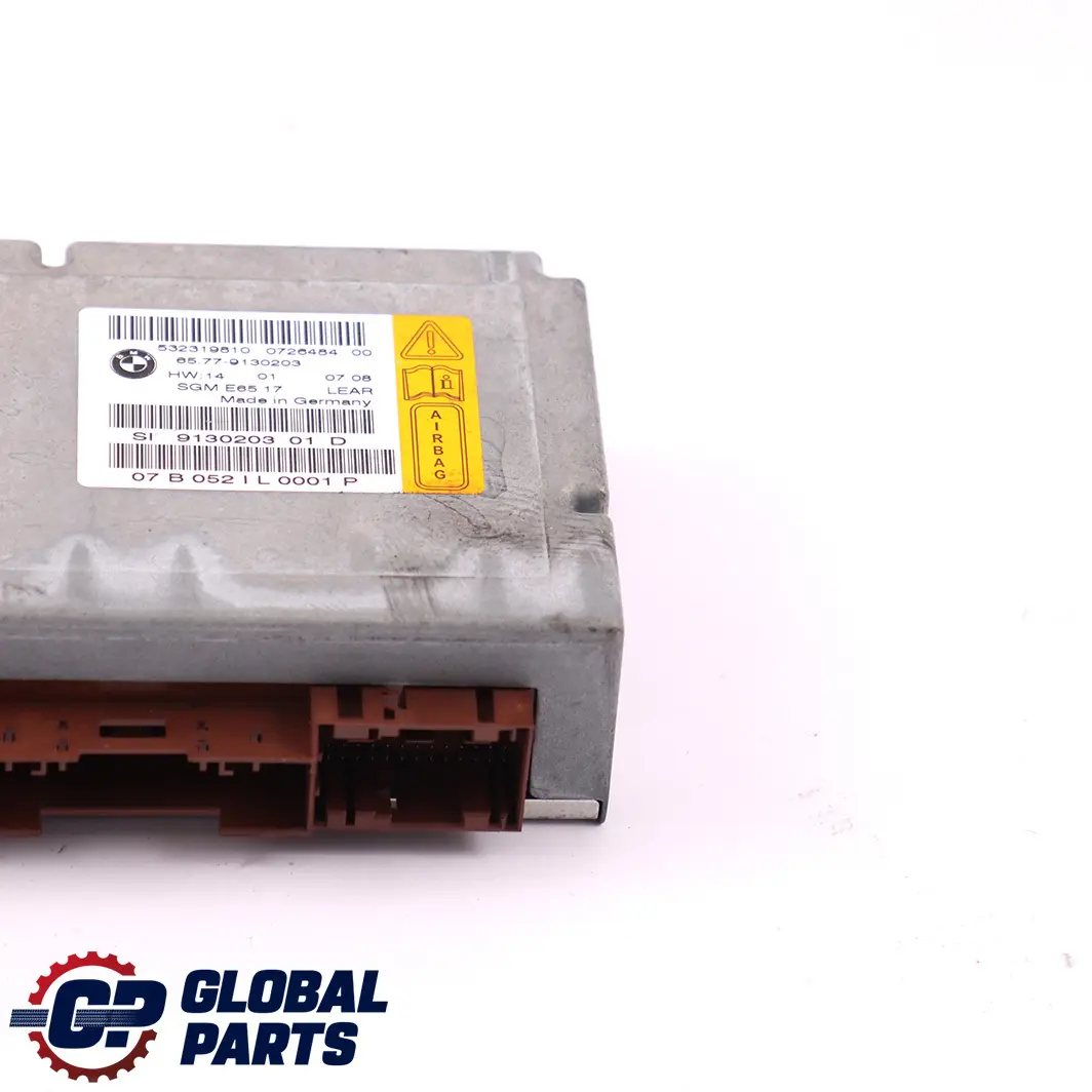 BMW 7 Series E65 Airbag ECU Control Unit Gateway Module - SKU 9130203 - Part number 9130203