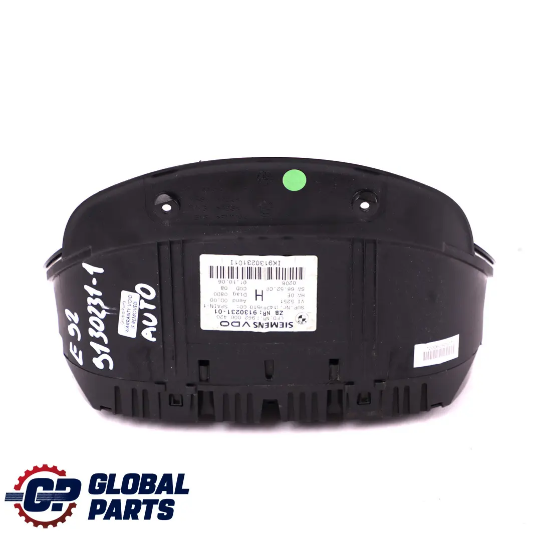 Automatisch Instrument Speedometer Clocks für BMW 3 er E90 E91 E92 Diesel mit Teilenummer 9130231 BMW 3 er E90 E91 E92 Diesel Automatisch Instrument Speedometer Clocks - SKU 9130231-1 - Teilenummer 9130231