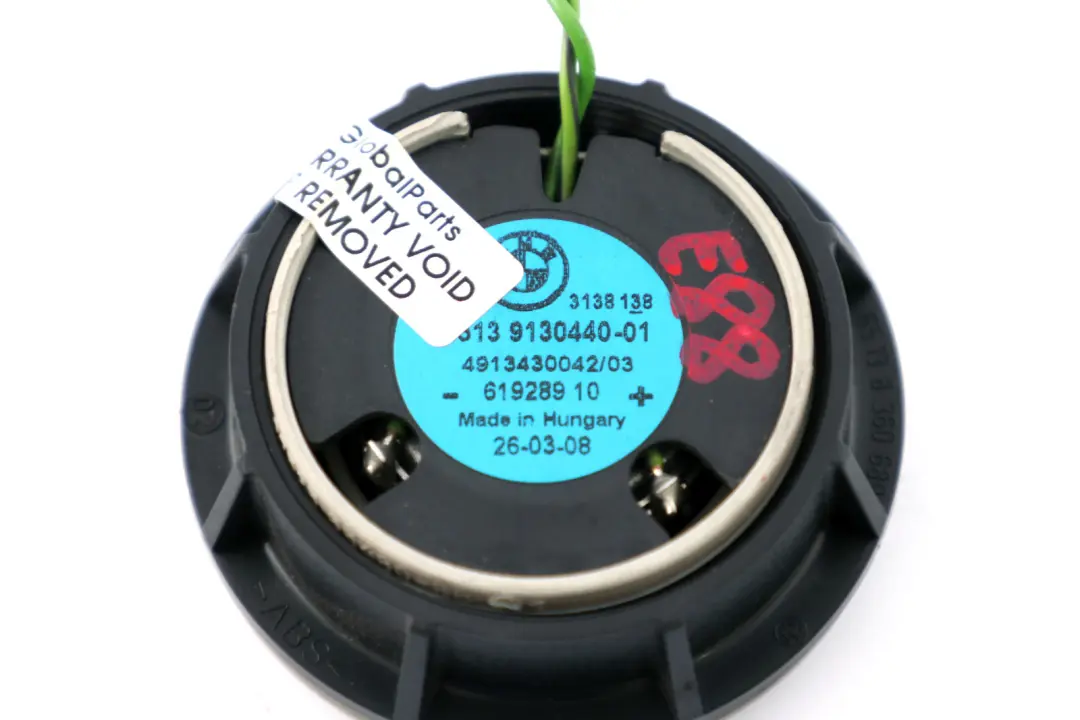 Porta anteriore Sistema Audio Hi-Fi Tweeter Altoparlante GREIGE87 per BMW E88 con numero di parte 9130440 BMW E88 Porta anteriore Sistema Audio Hi-Fi Tweeter Altoparlante GREIGE87 - SKU 9130440 - Numero di parte 9130440