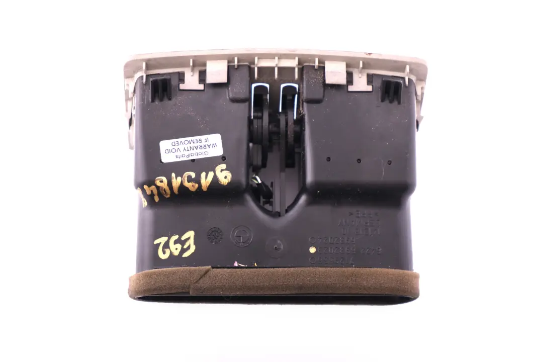 Luftausströmer Lüftungsdüse Luftdüse Frischluftgrill Hinten Grau für BMW E92 E93 mit Teilenummer 9131842 BMW E92 E93 Luftausströmer Lüftungsdüse Luftdüse Frischluftgrill Hinten Grau - SKU 9131842 - Teilenummer 9131842