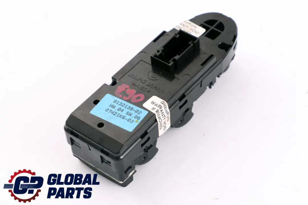 Interrupteur Commande Lève Vitre Côté Conducteur pour BMW E90 E91 à propos du numéro de pièce 61319132139 BMW E90 E91 Interrupteur Commande Lève Vitre Côté Conducteur - SKU 9132139 - Numéro de pièce 61319132139