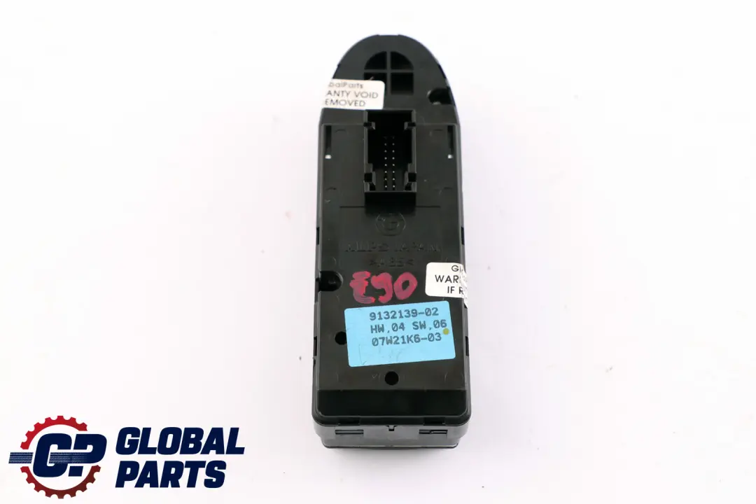 Interrupteur Commande Lève Vitre Côté Conducteur pour BMW E90 E91 à propos du numéro de pièce 61319132139 BMW E90 E91 Interrupteur Commande Lève Vitre Côté Conducteur - SKU 9132139 - Numéro de pièce 61319132139