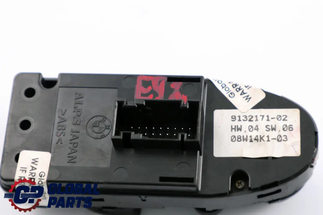 BMW E92 Switch Unit Window Lifter Regulator Driver's Side O/S - SKU 9132171 - Part number 9217359