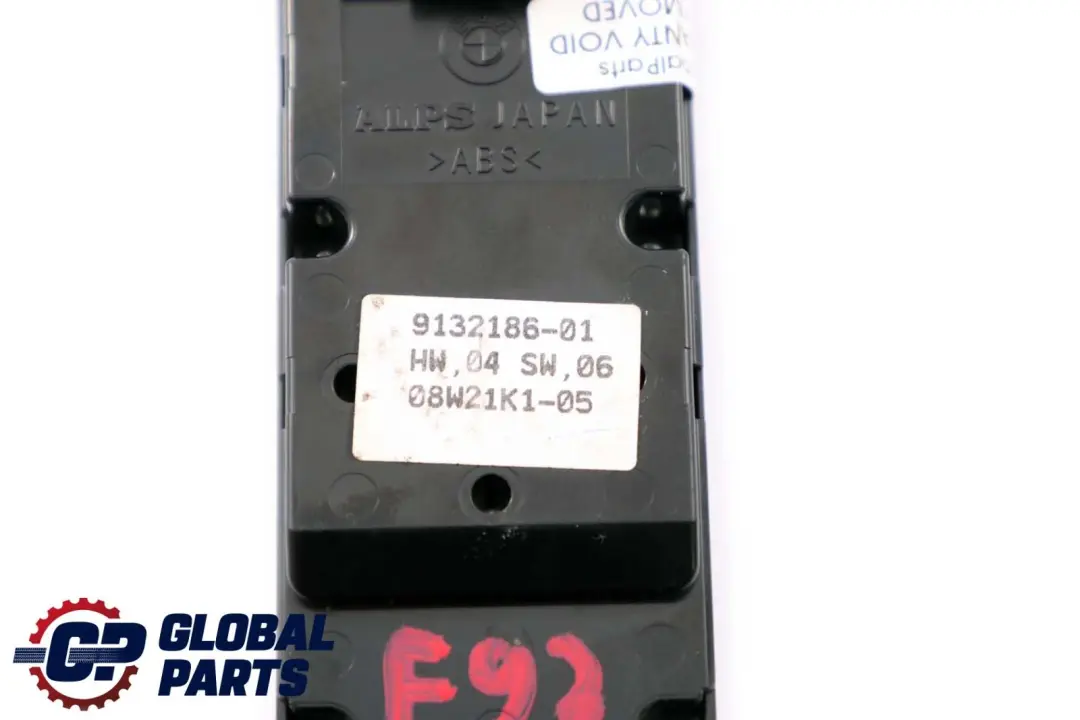 Switch Window Lifter Control Driver's Side to BMW 3 Series E93 Cabrio with Part number 9217370 BMW 3 Series E93 Cabrio Switch Window Lifter Control Driver's Side - SKU 9132186 - Part number 9217370