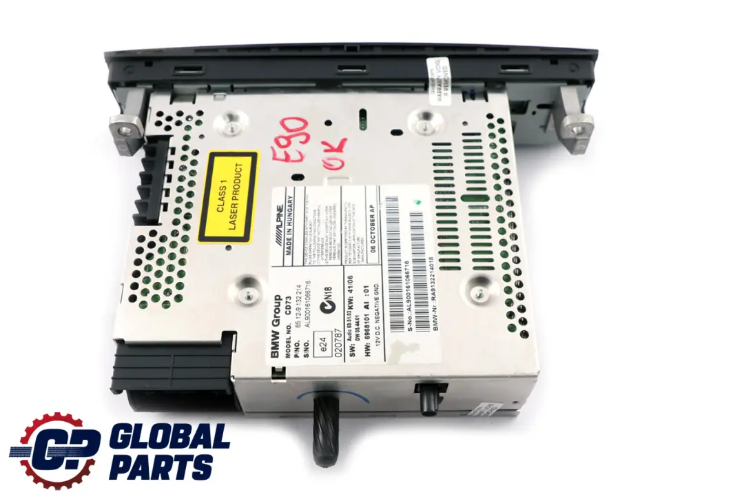 BMW E81 E87 E90 E91 E92 Radio CD Professional 6512 - SKU 9132214 - Numero di parte 9132214