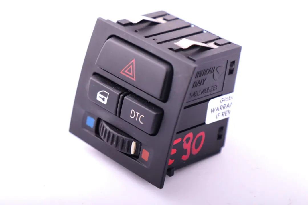 BMW E90 E90 E91 E91 E92 Panel Interuptores Luces Emergencia ZV Botón DTC - SKU 9132421 - Número de pieza 9132421