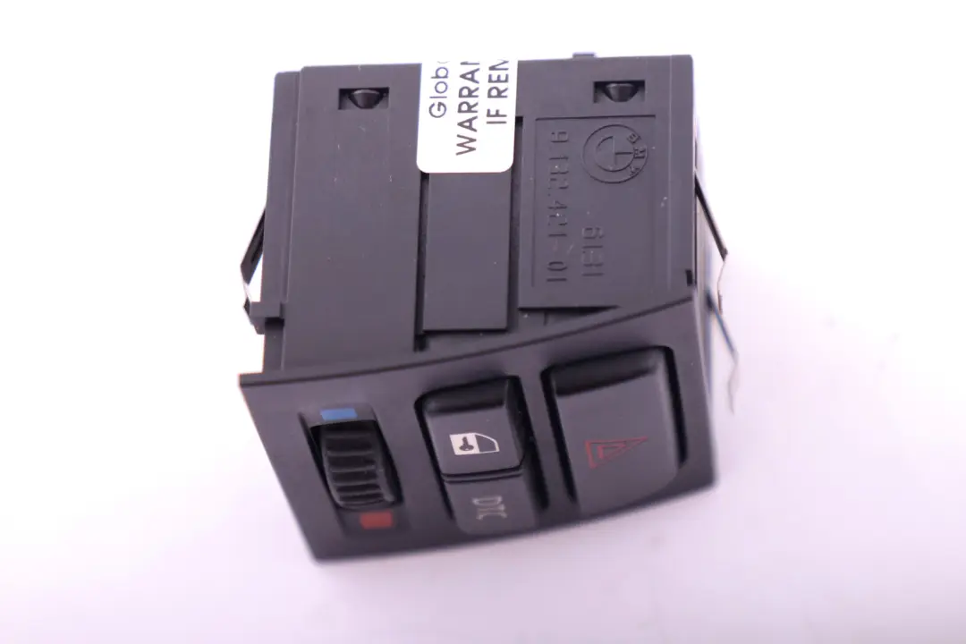 BMW E90 E90 E91 E91 E92 Panel Interuptores Luces Emergencia ZV Botón DTC - SKU 9132421 - Número de pieza 9132421