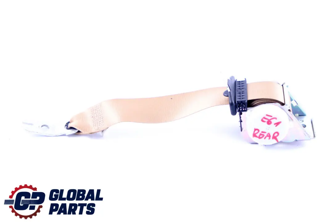 BMW 5 Series E61 Touring Rear Seat Centre Upper Belt Beige - SKU 9132828 - Part number 9132828