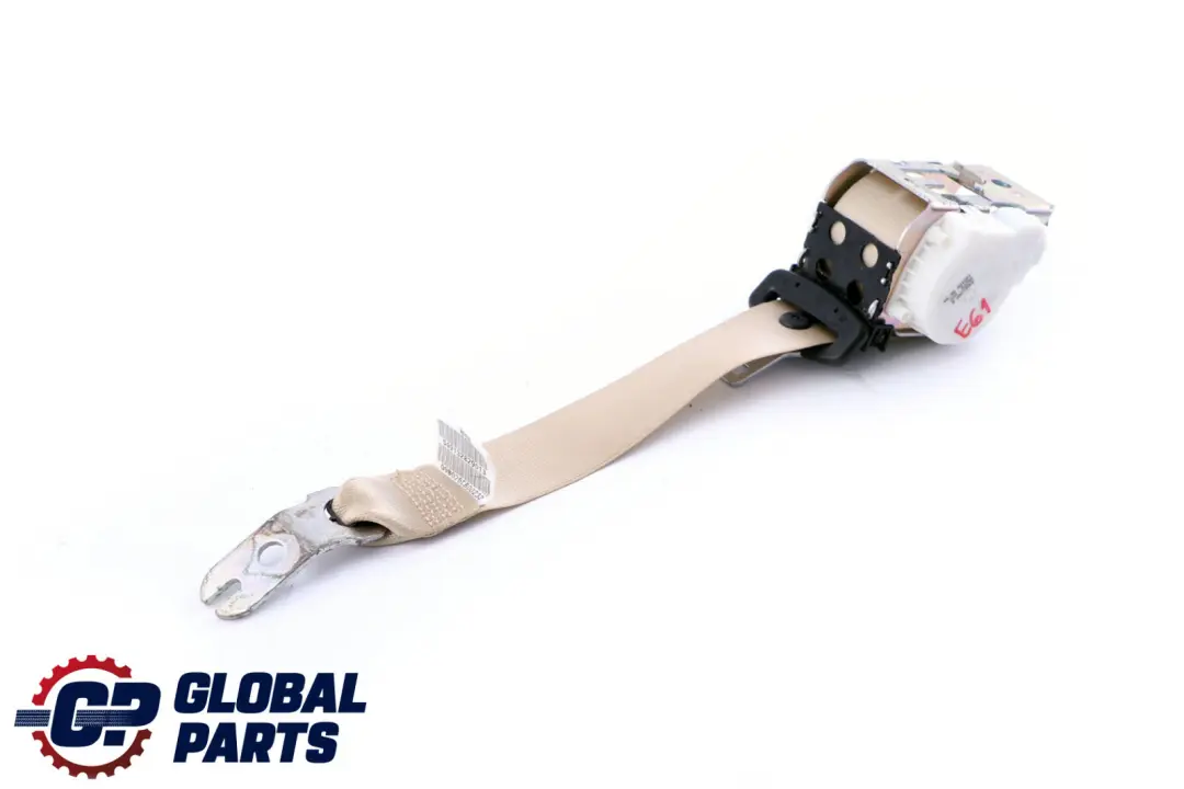 Centre Upper Belt Creme Beige Cremebeige to BMW 5 SERIES E61 LCI Rear with Part number 9132829 BMW 5 SERIES E61 LCI Rear Centre Upper Belt Creme Beige Cremebeige - SKU 9132829 - Part number 9132829