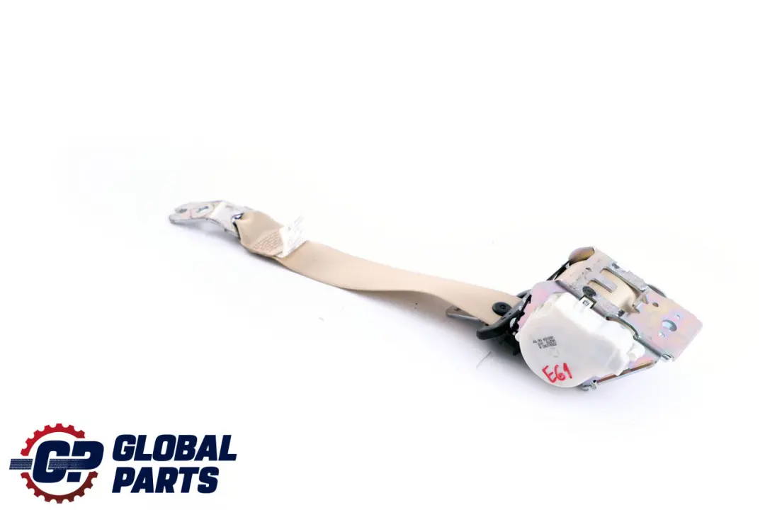 Cinturon Superior Trasero Central Creme Beige Cremebeige para BMW E61 LCI con número de pieza 9132829 BMW E61 LCI Cinturon Superior Trasero Central Creme Beige Cremebeige - SKU 9132829 - Número de pieza 9132829