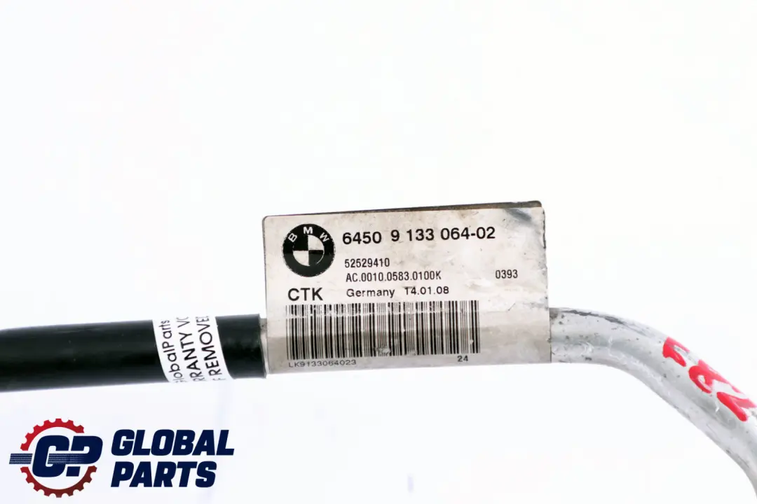 N54 Pressure Hose Condenser Evaporator Pipe to BMW 1 Series E82 E88 135i with Part number 9133064 BMW 1 Series E82 E88 135i N54 Pressure Hose Condenser Evaporator Pipe - SKU 9133064 - Part number 9133064