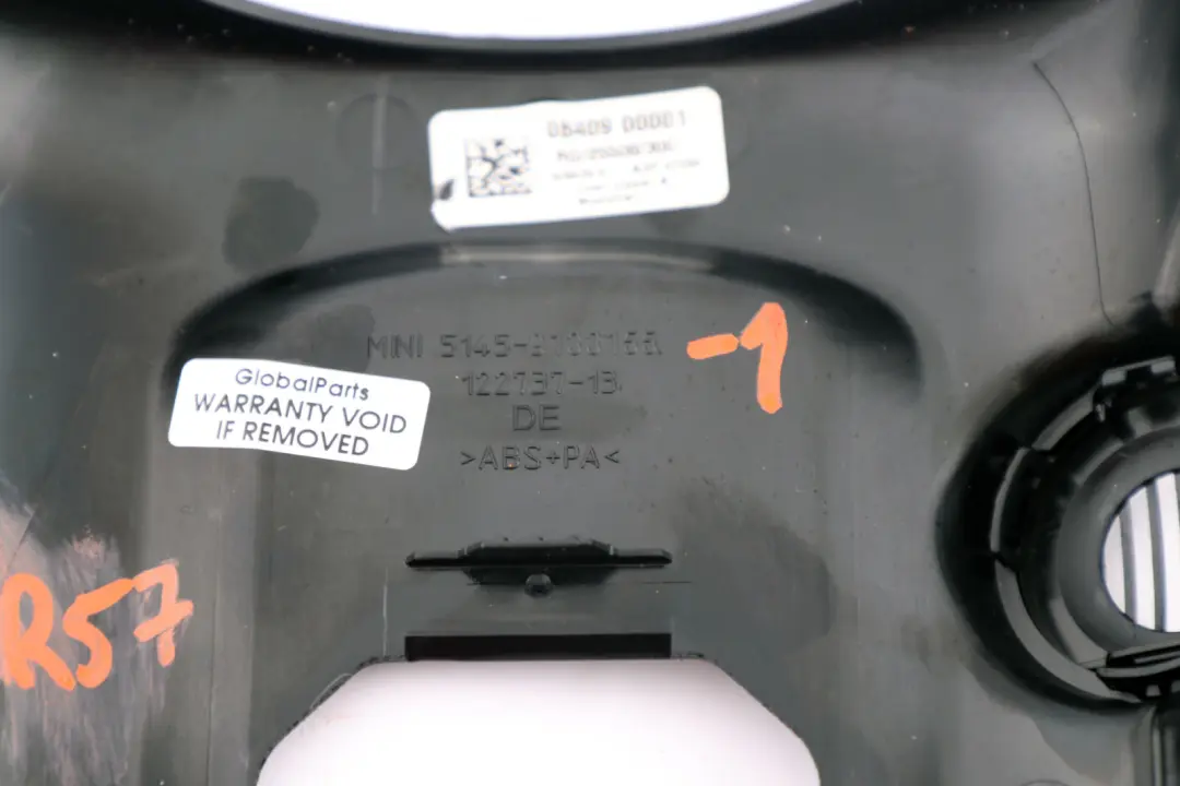 Verkleidung Lenksäule Oben Schwarz für Mini Cooper R57 LCI R58 R59 mit Teilenummer 9133155 Mini Cooper R57 LCI R58 R59 Verkleidung Lenksäule Oben Schwarz - SKU 9133155-1 - Teilenummer 9133155