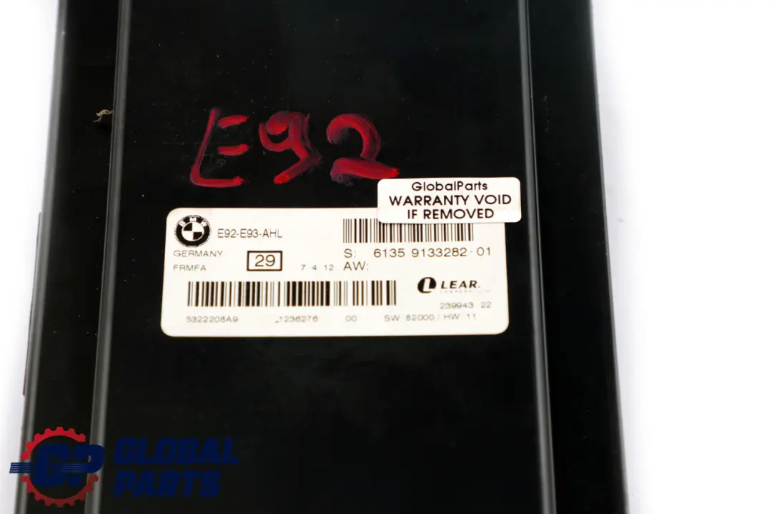 Sterownik Świateł Moduł AHL FRMFA do BMW E92 o numerze 9133282 BMW E92 Sterownik Świateł Moduł AHL FRMFA - SKU 9133282 - Numer Części 9133282