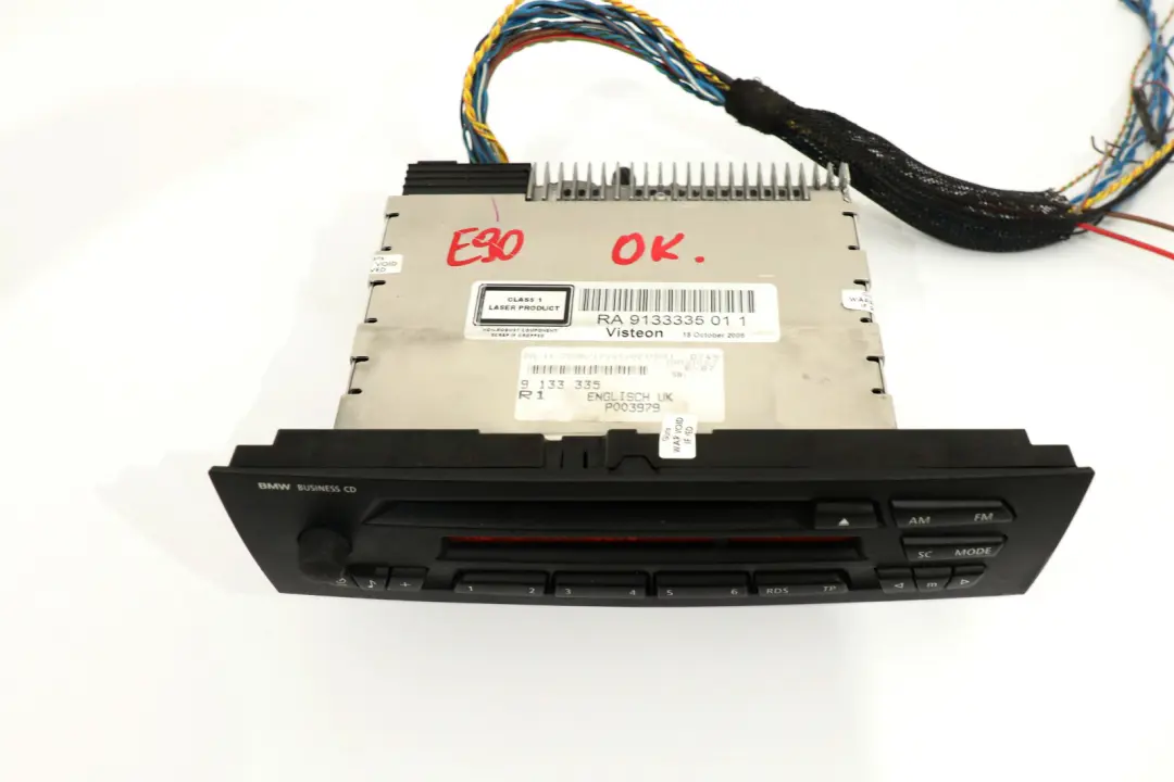 BMW 1 3 X1 Z4 Serie E81 E87 E88 E89 E90 E91 E92 E93 Radio Business CD - SKU 9133335 - Numéro de pièce 9133335