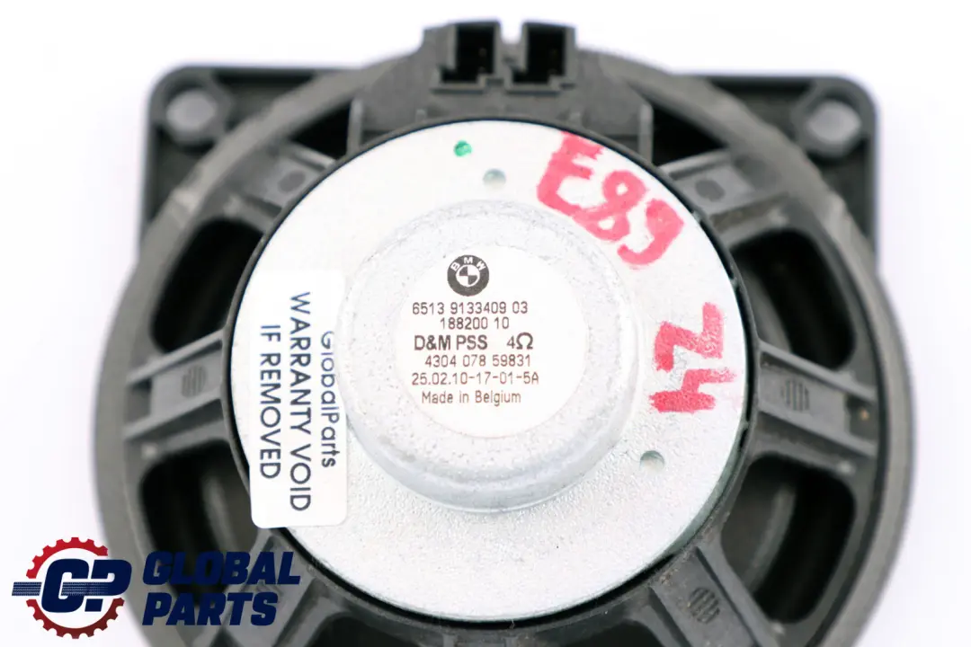 Haut Parleur Stereo 6513 BMW Z4 E89 Roadster - SKU 9133409 - Numéro de pièce 9133409