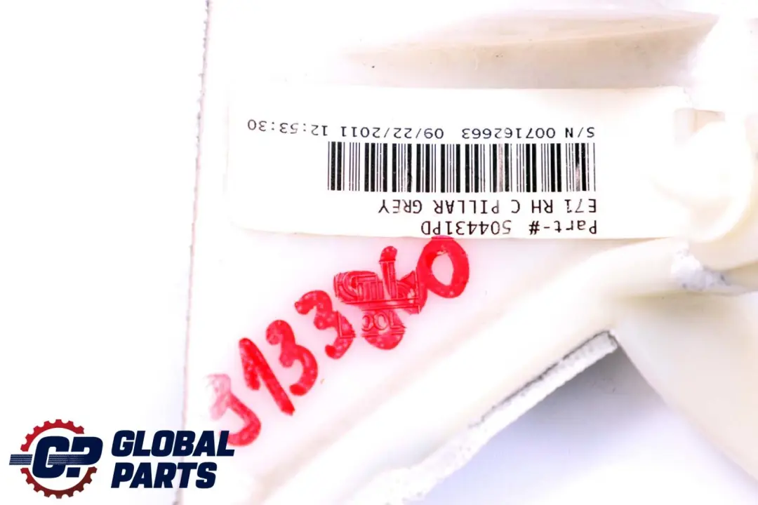 Blende C-Säule Rechts Himmelgrau Grau 6979950 für BMW X6 er E71 mit Teilenummer 9133860 BMW X6 er E71 Blende C-Säule Rechts Himmelgrau Grau 6979950 - SKU 9133860 - Teilenummer 9133860